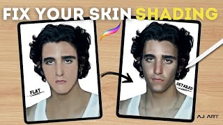 Make Realistic Skin in Procreate  4 EASY Tips [upl. by Davine137]