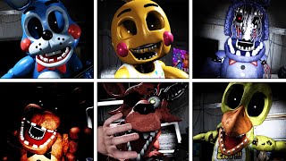 ROBLOX Five Nights at Freddys 2 REIMAGINED  All JumpScares [upl. by Ireva]