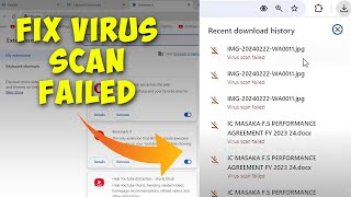 How to Solve Google Chrome Virus Scan Failed Error When Downloading Files [upl. by Ennyleuqcaj]