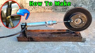 Flywheel Energy  How To Make Bike Shock Absorber Steam Engine [upl. by Arretal583]