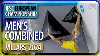 IFSC European Championships  Combined Boulder Lead Finals  Mens  Villars  2024 [upl. by Dey830]