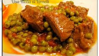 Ricetta veloce spezzatino con piselliQuick recipe [upl. by Etra154]