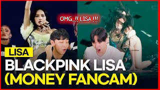 BLACKPINK LISA  quotMONEYquot Fancam Born pink Concert KOREAN REACTION  😲🔥 [upl. by Wilhelmina]