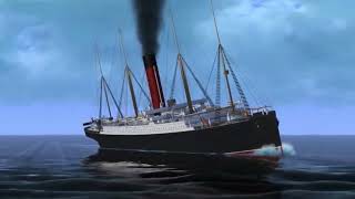 RMS Carpathia  sinking animation [upl. by Edualcnaej]