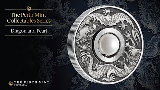 Innovative dragon coin features rotating pearllike charm [upl. by Nennahs]