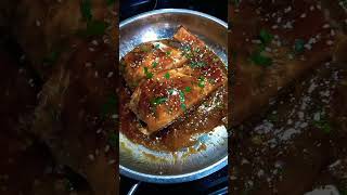 salmon en salsa teriyaki recepies healthy food [upl. by Ailev]