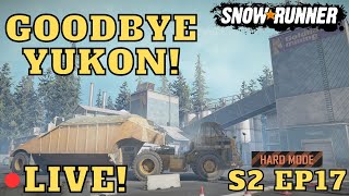 Last of Yukon Another Big Rock Trailer Hard Mode LIVE Episode 17 Yukon Canada SnowRunner [upl. by Atnuahsal]