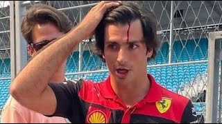 Carlos Sainz en sang littéralement juste avant les premiers essais libres de Miami [upl. by Pepillo843]