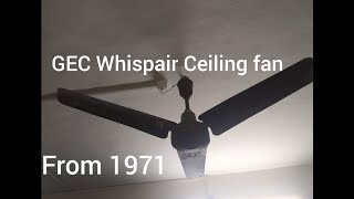 GEC Whispair Ceiling Fan 1200mm Brown [upl. by Ebby146]