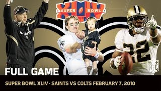 Super Bowl XLIV Saints First Super Bowl  Saints vs Colts  NFL Full Game [upl. by Winebaum]