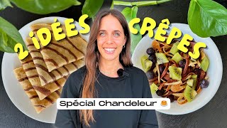 Crêpes TOURBILLON amp Crêpes SPAGHETTIS sans sucre  Chandeleur saine et gourmande [upl. by Wurst]