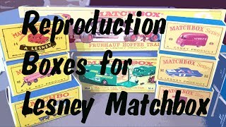 Matchbox Reproduction Boxes – Video 347  November 29th 2018 [upl. by Levin]