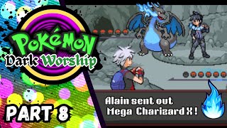 Pokemon Dark Worship Part 8  Rival Battle Frigost Cave Alain Battle [upl. by Alamat704]