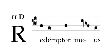 Antiphona Redemptor meus vivit [upl. by Buonomo]