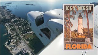 Florida Keys and Key West History  Flyover in Microsoft Flight Sim [upl. by Griff335]