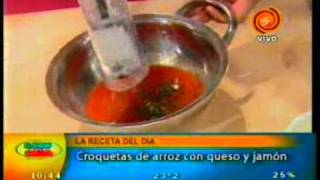 croquetas de arroz con queso y jamon pt3 201012133gp [upl. by Gnut]