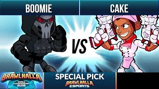 Boomie vs Cake  Special Pick  Brawlhalla World Championship 2019 1v1 [upl. by Tonye]