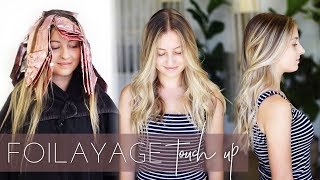 Foilayage Hair Technique  How to Touch up or Refresh a Balayage Easy Tutorial [upl. by Grazia]