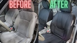 TOMIC Nephele Waterproof Universal Auto Seat Cover Set  Unboxing Install amp Review [upl. by Ayekam744]