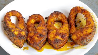 Tawa fish fry Shorts  Catla Fish Fry Recipe [upl. by Dilan]