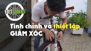 Vietridersvn  Chỉnh giảm xóc  phuộc nhún MTB [upl. by Reitrac]