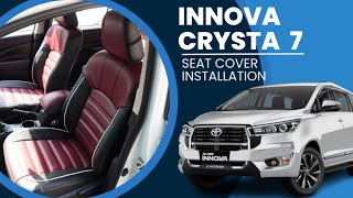 Toyota Innova Crysta Bucket Fit Seat Cover  Innova Crysta Seat Cover  Bucket Fit [upl. by Minnaminnie]