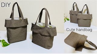 大人可愛いフリルハンドバッグ CuteElegant Handbag Easy Sewing TutorialsDiy [upl. by Dita651]