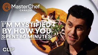 Top 5 Elimination Challenge  MasterChef Canada  MasterChef World [upl. by Bashuk603]