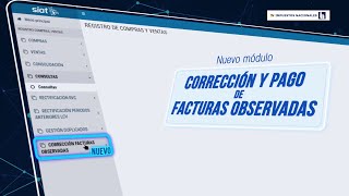 Spot Nuevo Módulo de “Corrección y Pago de Facturas Observadas en el RCV” [upl. by Ylil]