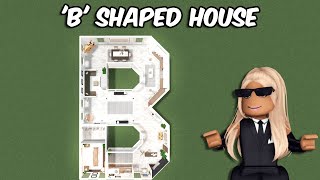 TURNING THE LETTER B INTO A BLOXBURG HOUSE  roblox [upl. by Ahselet667]