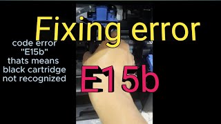 CANON PIXMA INKJET PRINTER ERROR E15b HOW TO CLEAR ERROR [upl. by Oicnerolf]