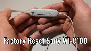 How To Factory Reset The Sony WIC100 Works w WIC310 amp WIXB400 Too [upl. by Lebar]