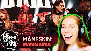 I REACTED TO MÅNESKIN ON JIMMY FALLON  MAMMAMIA [upl. by Burdett356]