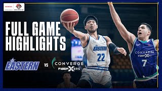 EASTERN vs CONVERGE  FULL GAME HIGHLIGHTS  PBA SEASON 49 COMMISSIONERS CUP  NOV 29 2024 [upl. by Rehtaeh604]