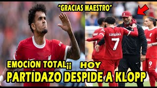 BESTIAL LUIS DIAZ A KLOPP DESPEDIDA LIVERPOOL VS WOLVES [upl. by Enelia]