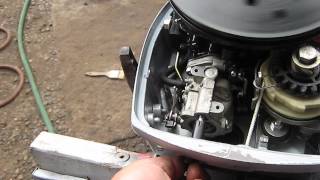 Johnson Evinrude 9915 hp carburetor adjust how to [upl. by Eugor]