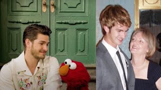 Andrew Garfield gets emotional talking about his mothers death with Elmo Sadness is kind of a gift [upl. by Albers]