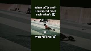 When cr7 jr and ishowspeed meet each others cr7shorts football ronaldojunior ishowspeedfootball [upl. by Dasie901]