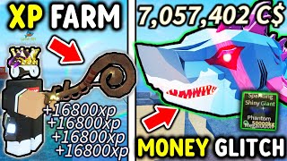 CRAZY MONEY GLITCH For MILLIONS and BEST LEVEL FARM METHOD in Roblox Fisch [upl. by Rehpatsirhc]