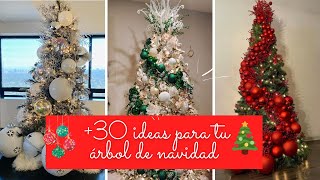 🎄MAS DE 30 IDEAS ARBOLES DE NAVIDAD 2024  DECORACION DE NAVIDAD🎄 [upl. by Sachsse]