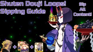 FGO Shuten Douji the infamous 1hit looper Loop all content at np1 [upl. by Malim]