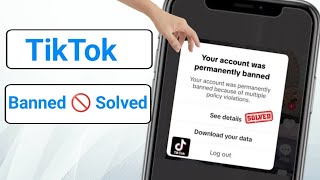 Your Account Was Permanently Banned Because Of Multiple Policy Violation TikTok [upl. by Anovahs494]