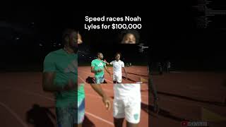 IShowSpeed Races the Worlds Fastest Man Noah Lyles For 100000👟💰 [upl. by Naniac]