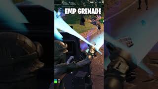 FORTNITE  RIOT SHIELD vs EVERY GRENADE  SHOCKWAVE  EMP amp CLUSTER CLINGER fortniteshorts shorts [upl. by Arikihs]