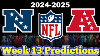 NFL Week 13 Game Predictions 2024 Predicting Every Matchup [upl. by Mcclimans]