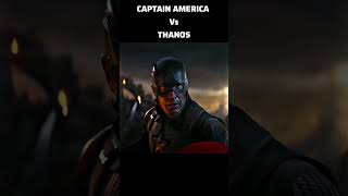 Captain America Vs Thanos Fight Status  Captain America Power Status shorts [upl. by Nnairek]