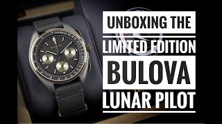 Bulova Lunar Pilot 50th Anniversary Limited Edition Unboxing [upl. by Allin709]