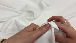 Water Resistant Peachskin Microfibre Dove White 12244 [upl. by Adniles]