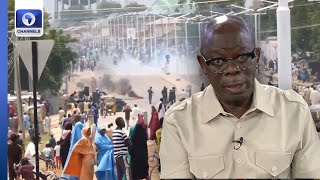 Oshiomhole Commends Police Conduct Decry Use Of Teargas On Protesters [upl. by Elvina932]