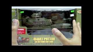 2008 21st Century Toys Ultimate Soldier  M48A3 Patton Tank Toy Review [upl. by Lsil]